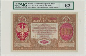 1 000 marks 1916 - Général - PMG 62 - RZADKI