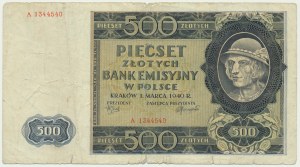 500 zloty 1940, counterfeit 