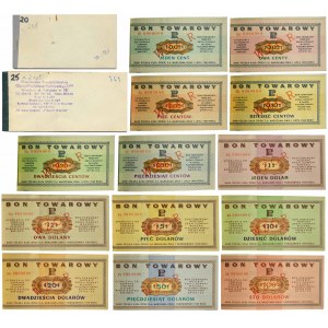 Pewex, Original MODEL booklets, 1 cent - $100 1969 (13 pcs.).