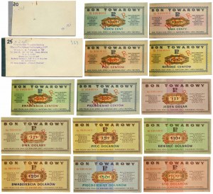 Pewex, Original MODEL booklets, 1 cent - $100 1969 (13 pcs.).