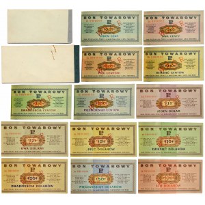 Pewex, Original MODEL booklets, 1 cent - $100 1969 (13 pcs.).