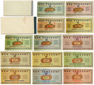 Pewex, Original MODEL booklets, 1 cent - $100 1969 (13 pcs.).