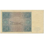 20 złotych 1946 - D - NIEBIESKA
