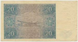 20 złotych 1946 - D - NIEBIESKA