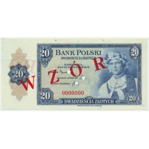 ABNCo, 20 złotych 1939 - WZÓR - 0000000
