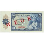 ABNCo, 20 złotych 1939 - WZÓR - 0000000