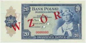 ABNCo, 20 złotych 1939 - WZÓR - 0000000