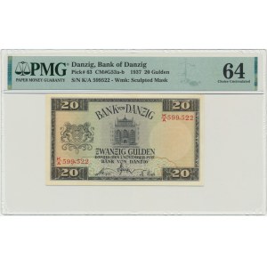 Dantzig, 20 florins 1937 - K/A - PMG 64