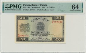 Dantzig, 20 florins 1937 - K/A - PMG 64