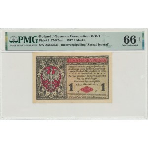 1 mark 1916 - General - A - PMG 66 EPQ