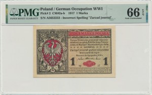 1 Markierung 1916 - Allgemeines - A - PMG 66 EPQ