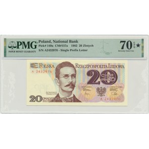 20 złotych 1982 - A - PMG 70 ★