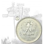 Sztandar, 5 złotych 1930 - GŁĘBOKI STEMPEL - RZADKOŚĆ