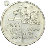 Sztandar, 5 złotych 1930 - GŁĘBOKI STEMPEL - RZADKOŚĆ