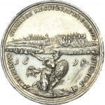 Augustus II the Strong, Medal of the recovery of Kamieniec Podolski 1699 - RARE