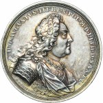 Auguste III Saxon, médaille de couronnement de Groscourt 1734 - RARE