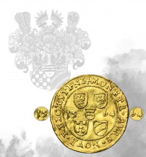 Śląsk, Księstwo Ziębicko-Oleśnickie, Jan Oleśnicki, Dukat Złoty Stok 1564 - BARDZO RZADKI