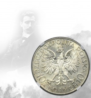 Traugutt, 10 złotych 1933 - NGC MS64