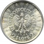 Piłsudski, 2 złote 1934 - PCGS MS63