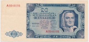 20 Gold 1948 - A - NATÜRLICH und FRISCH
