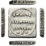 Auguste III Sas, poids 1756 ducat - ARGENT, TRÈS RARE