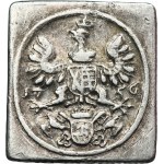 Auguste III Sas, poids 1756 ducat - ARGENT, TRÈS RARE