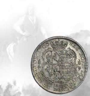 Augusts III of Poland, Thaler Dresden 1763 FWôF