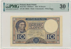 10 złotych 1924 - II EM. D - PMG 30