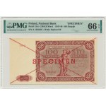 100 złotych 1947 - SPECIMEN - A 1234567 - PMG 66 EPQ