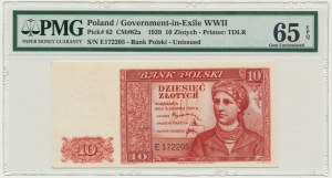 10 złotych 1939 - E - PMG 65 EPQ