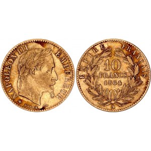 France 10 Francs 1864 A