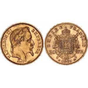 France 20 Francs 1865 A