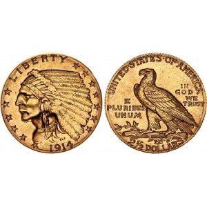 United States 2-1/2 Dollars 1914