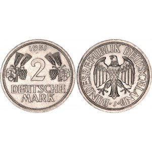 Germany - FRG 2 Deutsche Mark 1951 J
