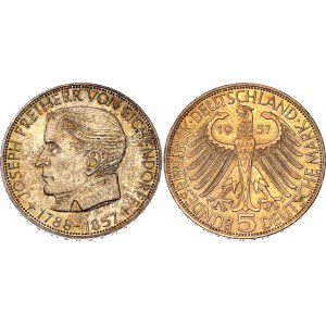 Germany - FRG 5 Deutsche Mark 1957 J