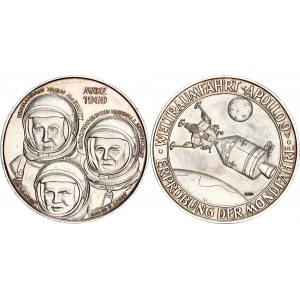 Germany - FRG Commemorative Silver Medal Apollo IX - testing of the Lunar Module 1969