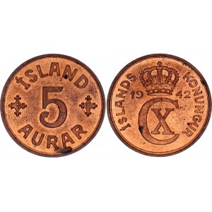Iceland 5 Aurar 1942