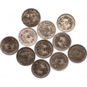 Ottoman Empire 11 x 5 Para 1910 - 1913