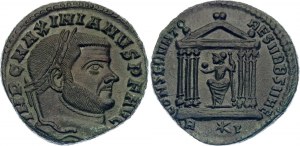 Roman Empire Maximian Follis 307 AD