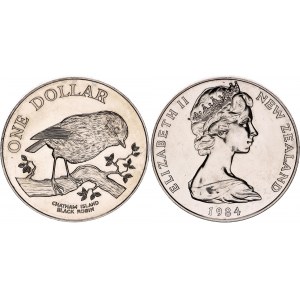 New Zealand 1 Dollar 1984