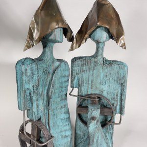 Karol Dusza, Busts - Together we will sail in the right direction (height 66 cm)