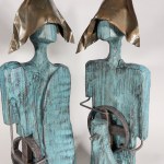 Karol Dusza, Busts - Together we will sail in the right direction (height 66 cm)