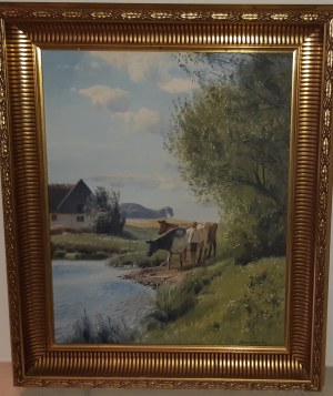 Niels Walseth, Scena przy jeziorze