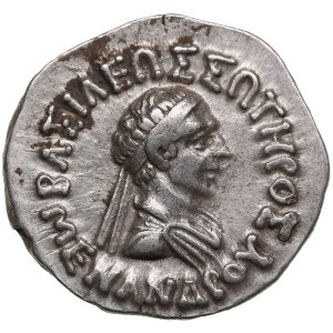 Baktria AR Drachm - Menander I Soter (circa 155-130 BC)