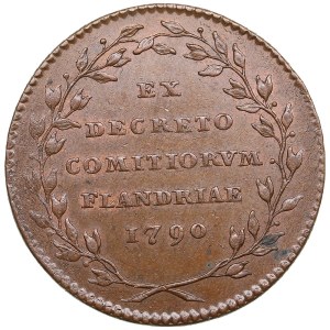 Belgium (Austrian Netherlands) Æ Token 1790 - Liberty Flanders