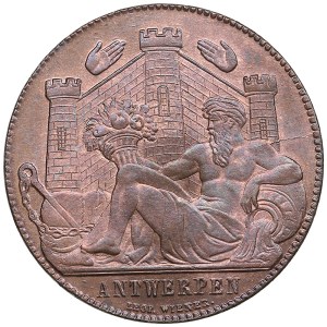 Belgium (Antwerpen) Universal Exposition Event medal by Léopold Wiener, 1885