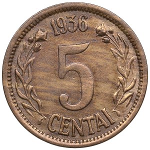 Lithuania 5 centai 1936