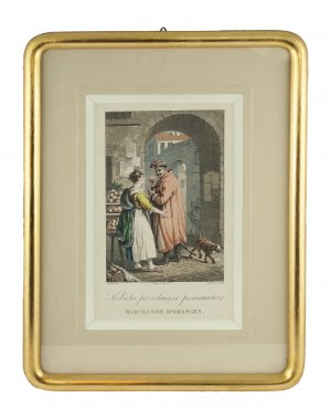 Jan Piotr Norblin (1745-1830), według; Philibert Louis Debucourt (1755-1832), Kobieta przedająca pomarańczę, ok. 1817 r.