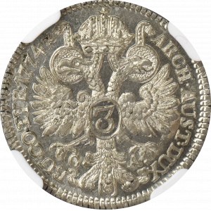 Austria, 3 kreuzer 1774 