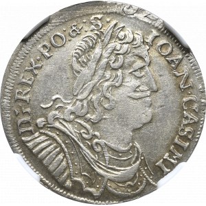 Jan II Kazimierz, Ort 1654 Wschowa - NGC AU53 